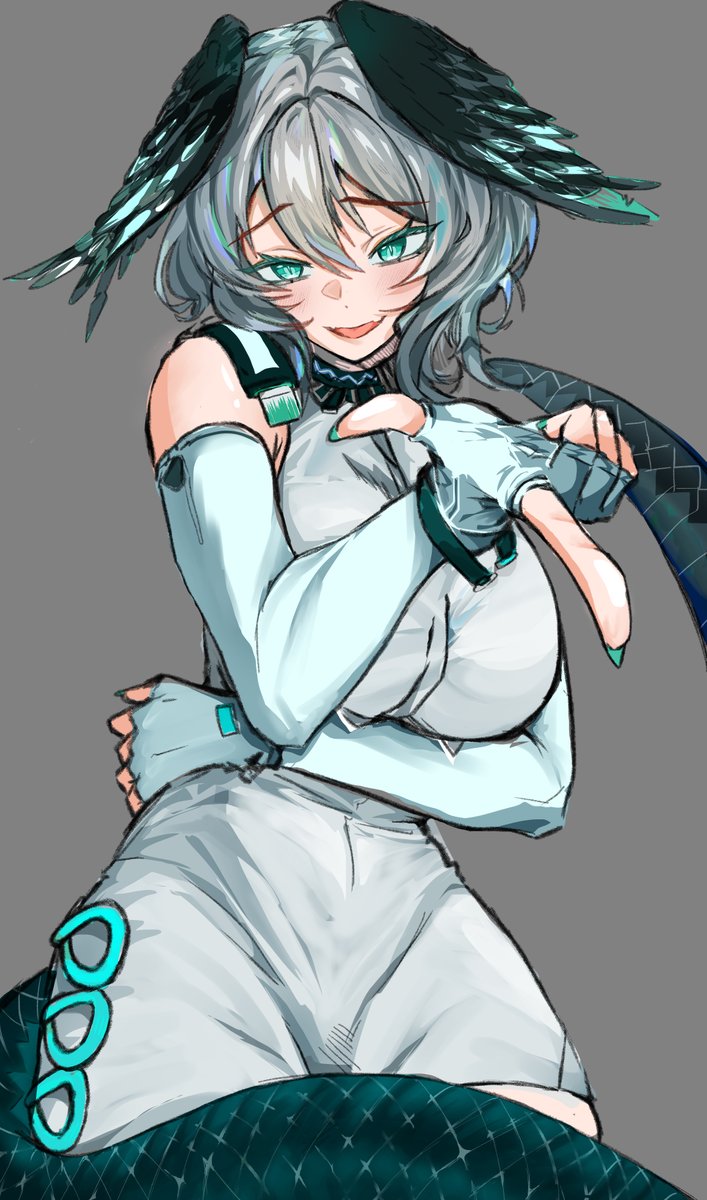 Spyycy's tweet photo. H'o H'o 🐍🐍
*not Santa Claus*

#Arknights #アークナイツ #明日方舟  #hoolheyak https://t.co/SgUm1EJqaZ