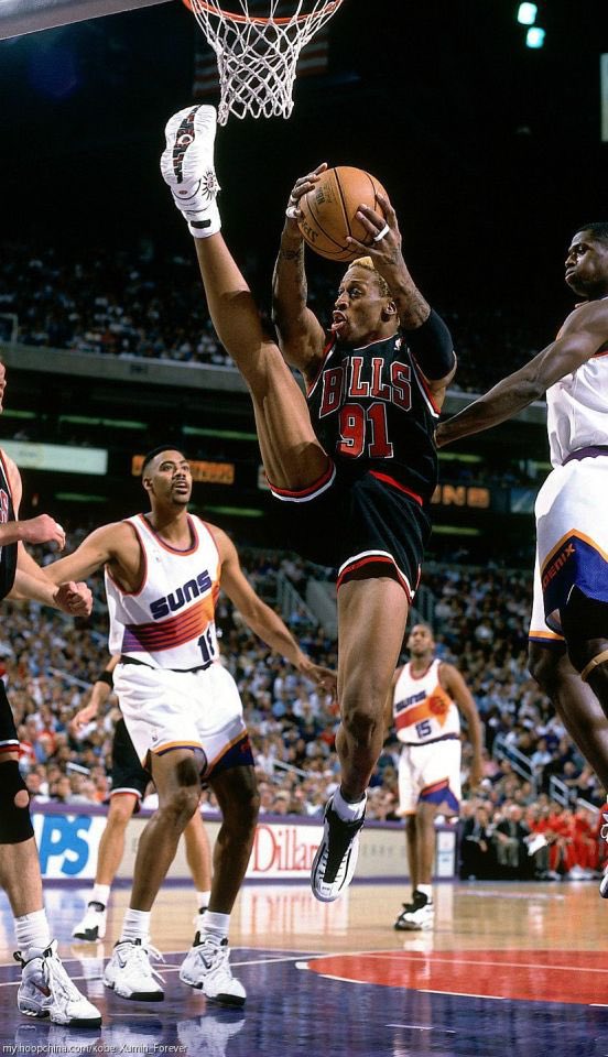 GotEm_Coach's tweet image. Dennis Rodman was so good at rebounding, he’d just make it look cool for no reason.  Endless motor.  Motor of all motors.