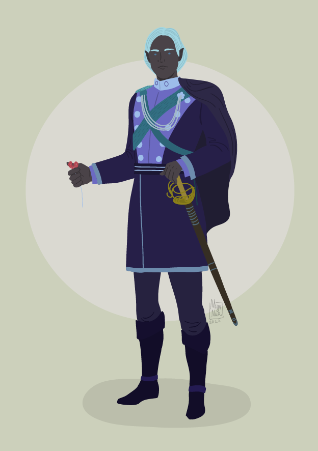 lunoceros's tweet photo. Drow aristocrat. DnD character commission.
#dndart #dungeonsanddragons #ttrpgart #drowart #characterdesign https://t.co/EUcDaepSc1