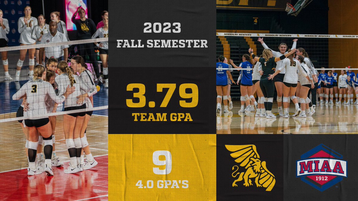 MWSUvolleyball's tweet photo. Congrats to our Griffs for killing it in the classroom this semester! 

With a team GPA of a 3.79 and nine 4.0 GPA’s, volleyball had the highest team GPA in the athletic department this Fall. 

We are so proud of you! 

#griffup https://t.co/jNBU3t1wNX