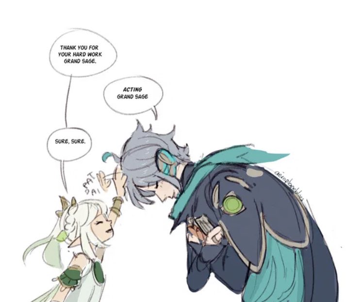 kazuhaknight's tweet photo. This comic, people really liked nahida giving positive reinforcement🥹 https://t.co/jXvItd319q