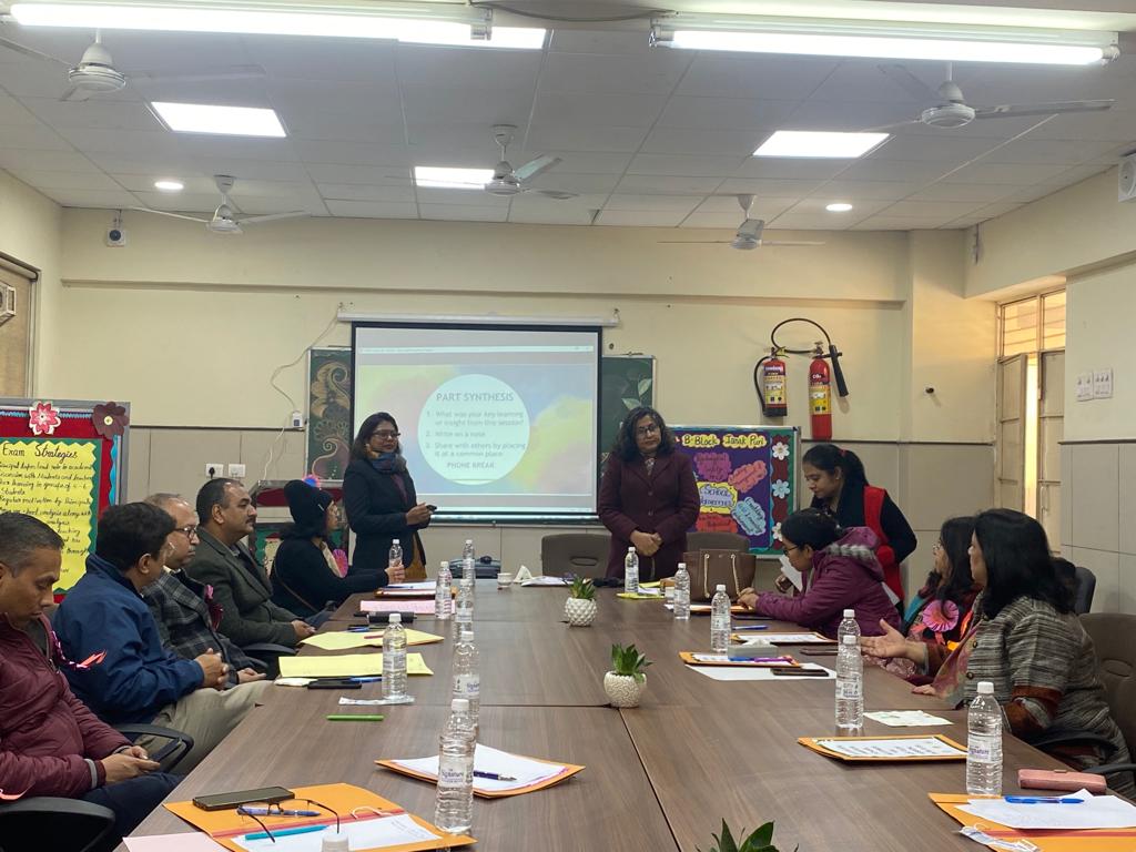 Building self awareness, managing stress and setting goals for school examination: CLDP session was conducted successfully @SKVJanakpuriBBlock