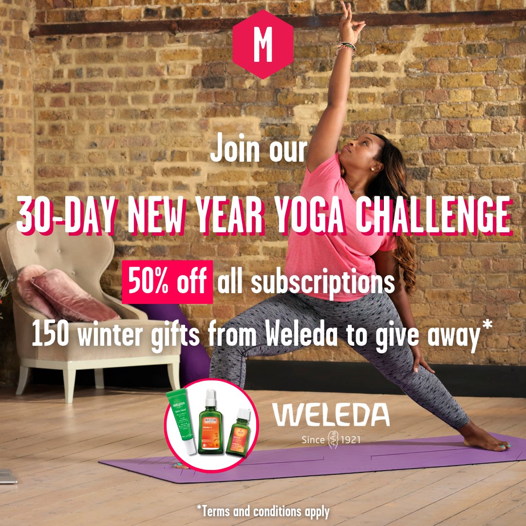 30-Day New Year Yoga Challenge

❤️ 30 hand-picked all-levels yoga classes
❤️ 1 LIVE yoga class
❤️ 2 LIVE Q&amp;A's
❤️ 50% off your subscription
❤️ 150 <a href="/WeledaUK/">Weleda UK</a> Arnica gifts to give away! 

Jump on in 👇

movementformodernlife.com/new-year-chall…