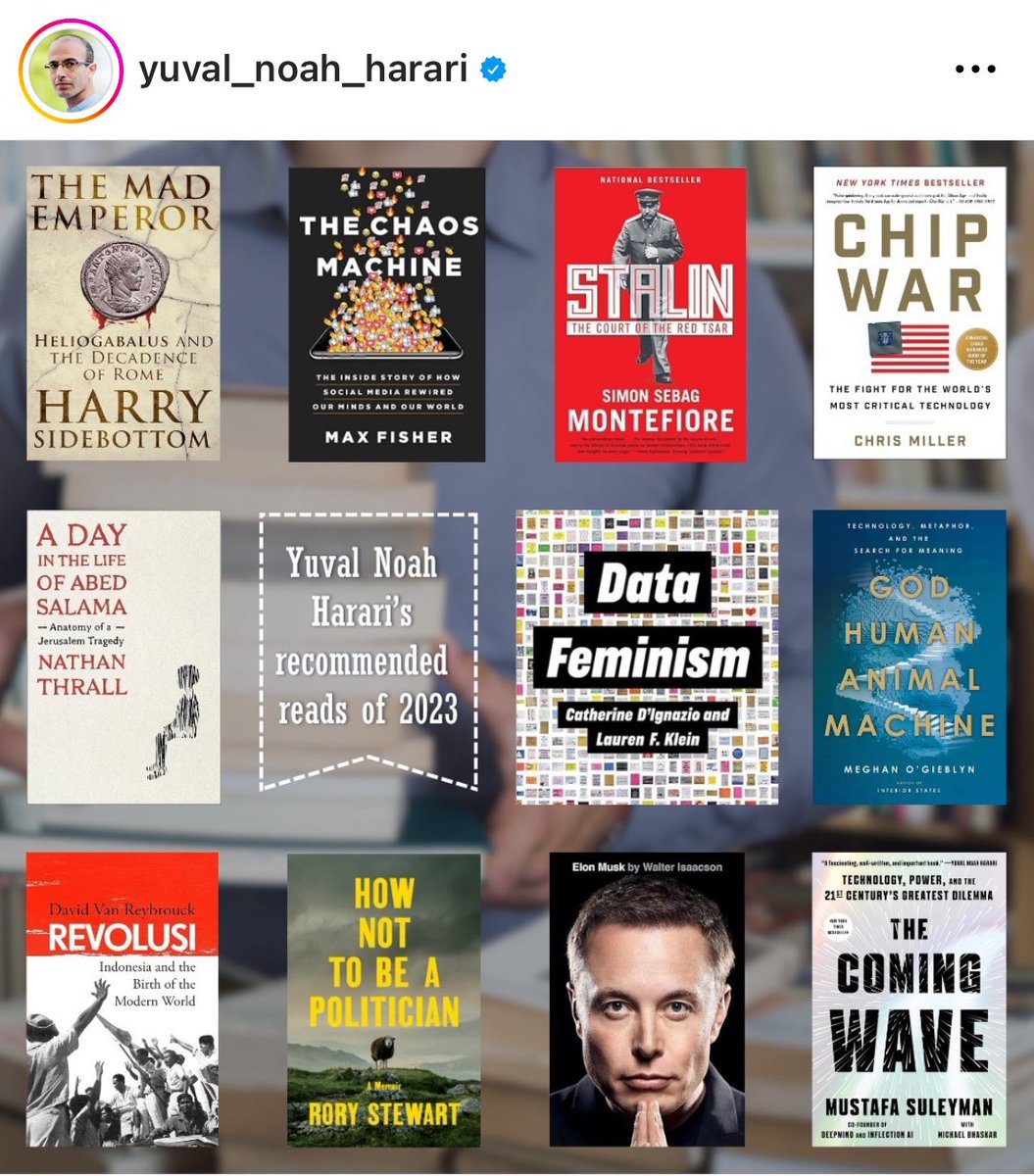 Lists time!
#Harari’s #books (including oldies)