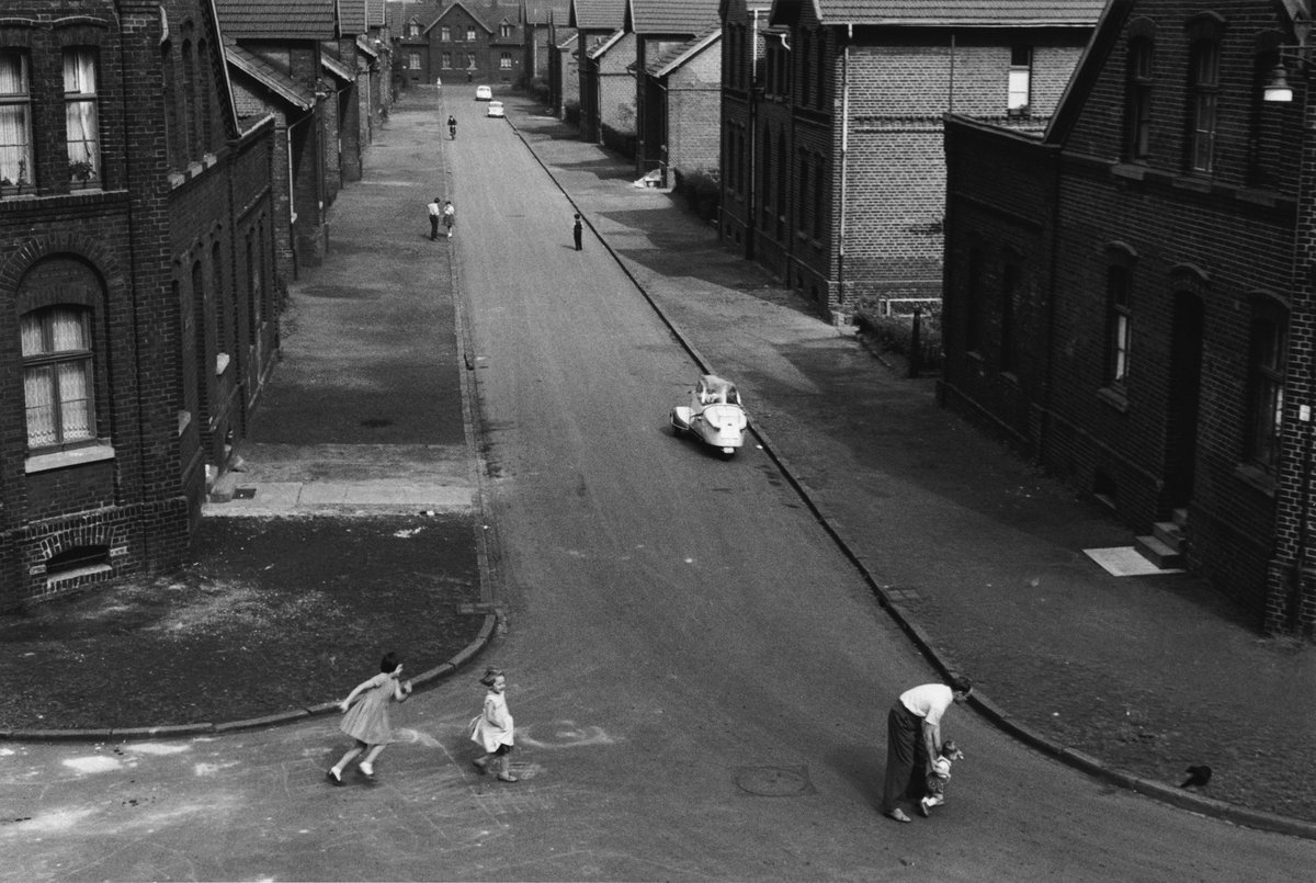 René Burri. Working class housing. Ruhr region. West Germany. Krupp industry. 1961.