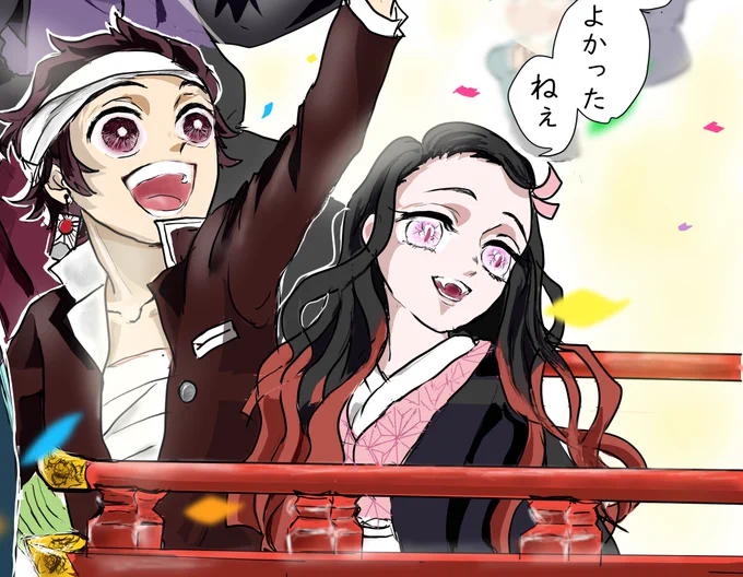 #竈門禰豆子生誕祭2023
#竈門禰豆子誕生祭2023
ちゃんと描いたものはなかったのですがお祝いしたくて 過去絵引っ張り出しました😅
🎀子ちゃんおめでとうございます🎂🎊
(個人的に🍉君と子ねずちゃんは相性がイイと思う💕) 