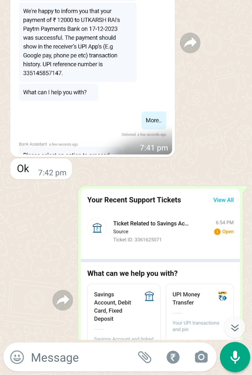 0xUtkarsh's tweet photo. #stop_using_paytm
17 December Ko Maine 12000₹ Ka Payment Liya
Aaj Sham ko Paytm ki taraf se Mujhe Massage aaya ki aapka 3990₹ hold Kiya Gaya hai
Jinse maine Payment Liya hai unse maine Call aur WhatsApp par baat Kiya Unka kahna hai ki Maine Aisa koi Report nahi Kiya hai https://t.co/GpjUBOFe2O