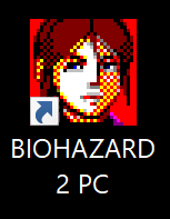 StevenWallaby's tweet photo. Love the original Windows desktop icon for Resident Evil 2 so much. Claire just looking so tired of it all. https://t.co/d1BUwqajRI
