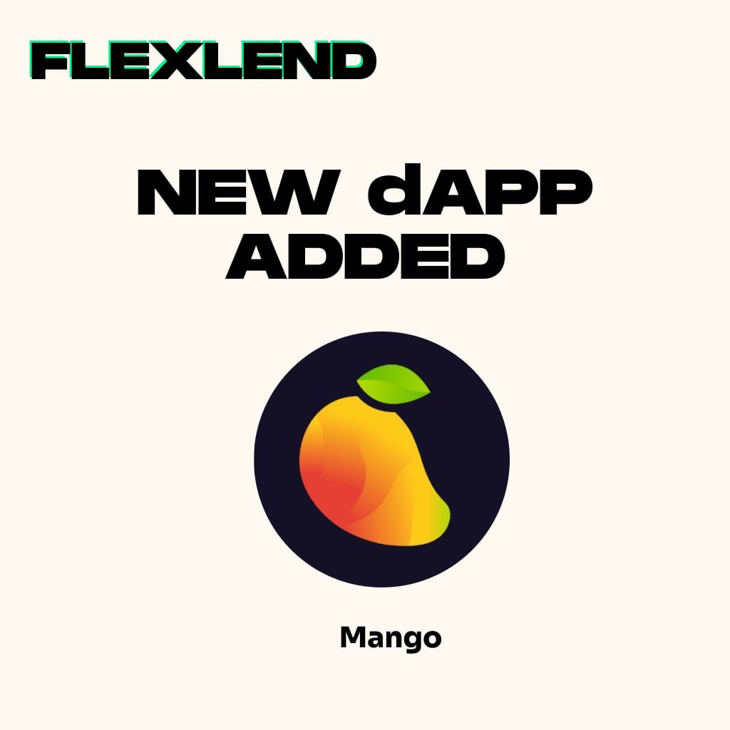 We’ve added support for @mangomarkets to Flexlend! Another potential home base for user funds while they wait for the yield THEY want🫡
