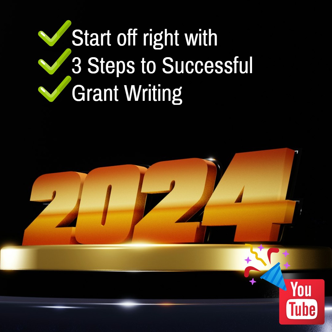 🎉 #HappyNewYear 🥳Start off right with 3 steps to #grantwriting success for #nonprofits #smallbusiness or individual #financialassistance YT video available via link in bio. #grantwritingtips #smallbusinessgrants #grants