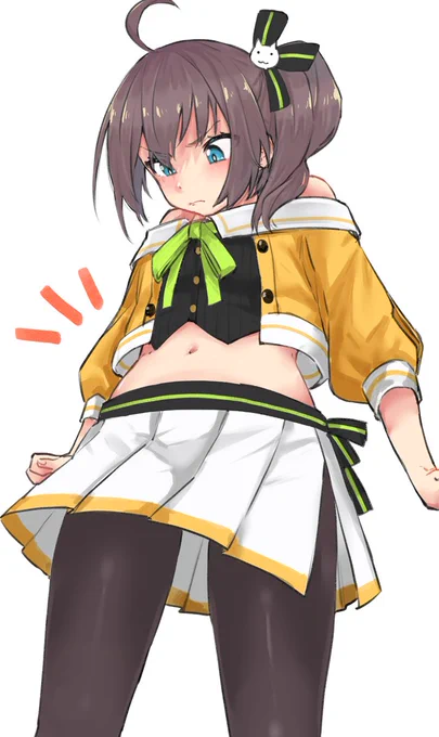 初描き!まつりちゃんのお腹かわいい#祭絵 