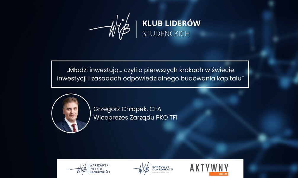 Ze studenckimi liderami o inwestowaniu - Grzegorz Chłopek, wiceprezes PKO TFI na spotkaniu on-line Klubu Liderów Studenckich pt. „ Młodzi inwestują – czyli o pierwszych krokach w świecie inwestycji…”. 
#Inwestycje #edukacja #fundusze
<a href="/GPW_WSExchange/">GPW</a> <a href="/FundacjaGPW/">Fundacja GPW</a>  @WIBinstytut