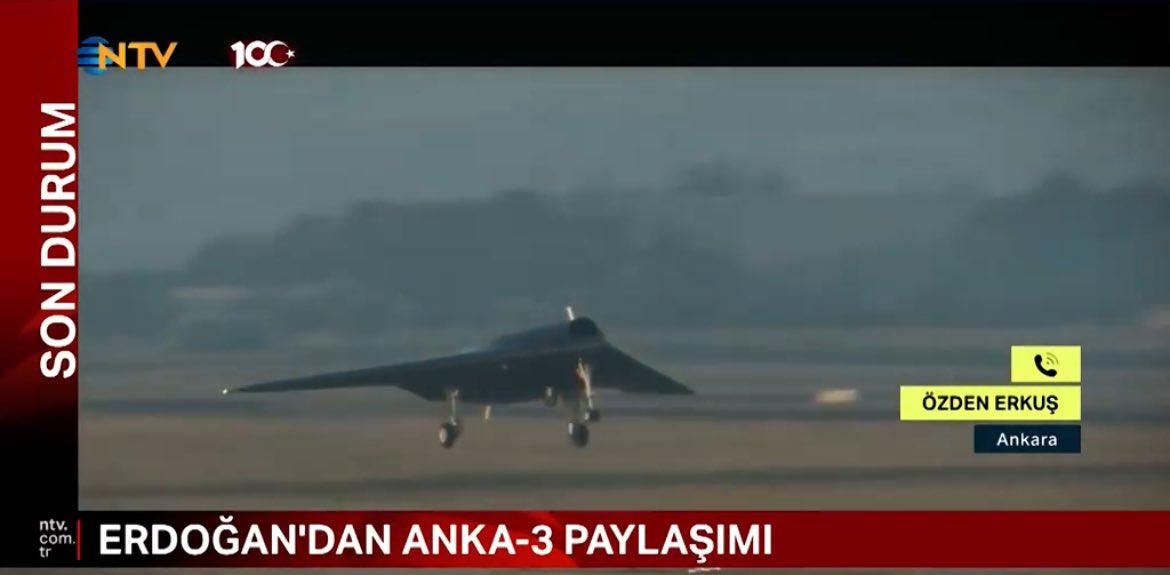 MesutCasin's tweet photo. 🔹️Müjde: Çelik Kanatlı kuşlarımızdan birisi kalktı!TUSAŞ tarafındsn geliştirilen ANKA-III İnsansız Savaş Uçağı sabah saatlerinde ilk uçuşunu başarıyla gerçekleştirdi. İrtifa: 40.000ft
Hız: 0.7 Mach,Yük,1200 kg,Uçuş Süresi: 10 saat,Stealth yetenekli! Bir gece ansızın gelebilir! https://t.co/8MDondEGtJ
