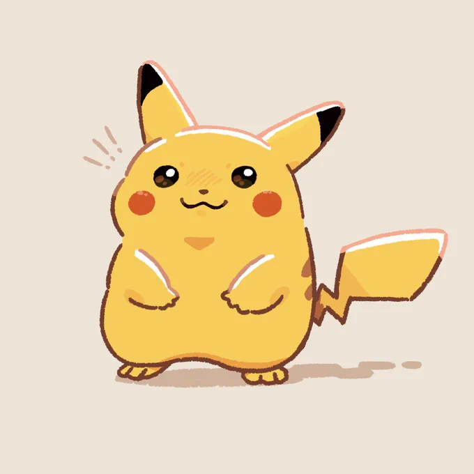 #ピカチュウ このタグ、可愛いすぎて使うしかなかった。 