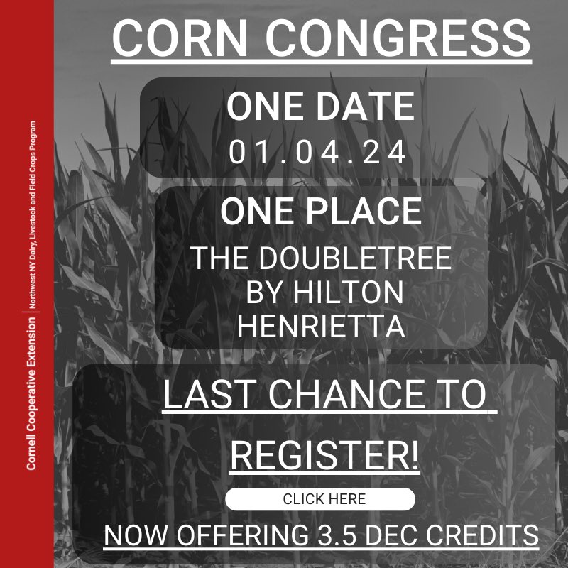 Last chance to register for our annual Corn Congress! 

nwnyteam.cce.cornell.edu/event.php?id=1…
