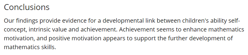 Again backing for what I've been saying for years: Success/achievement leads to motivation to continue and not the other way around. Motivation can get you started, but success will keep you going!
bpspsychub.onlinelibrary.wiley.com/doi/10.1111/bj…