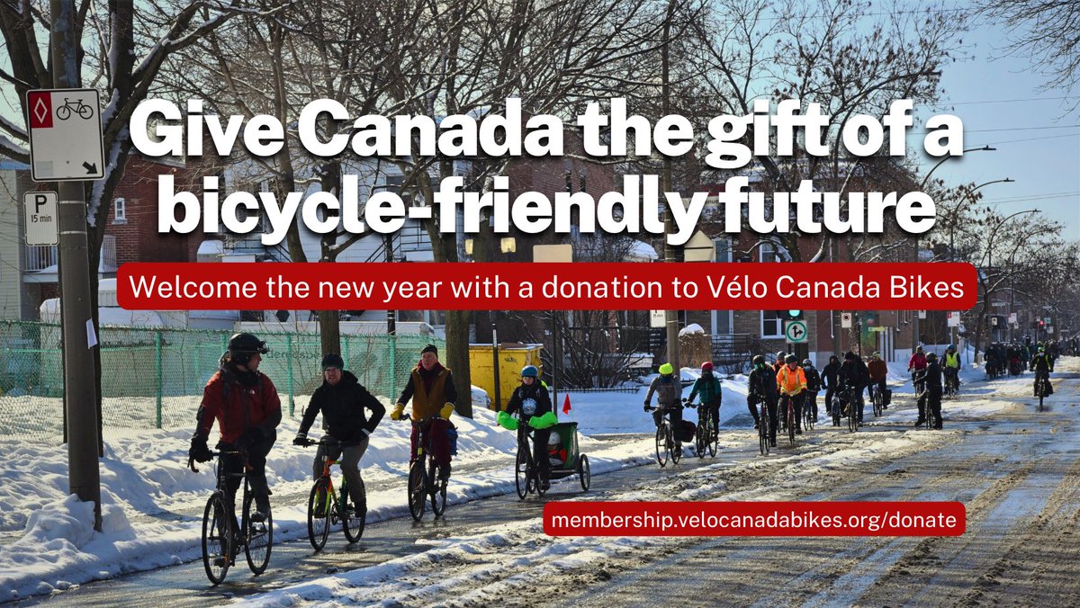 Our new years resolution is to make cycling safer but we need your help.

membership.velocanadabikes.org/donate

Each $50 donation before Jan 1 counts in a draw for a bike bag from Pedal People. 

Your support will help with us execute the following in 2024 (🧵):