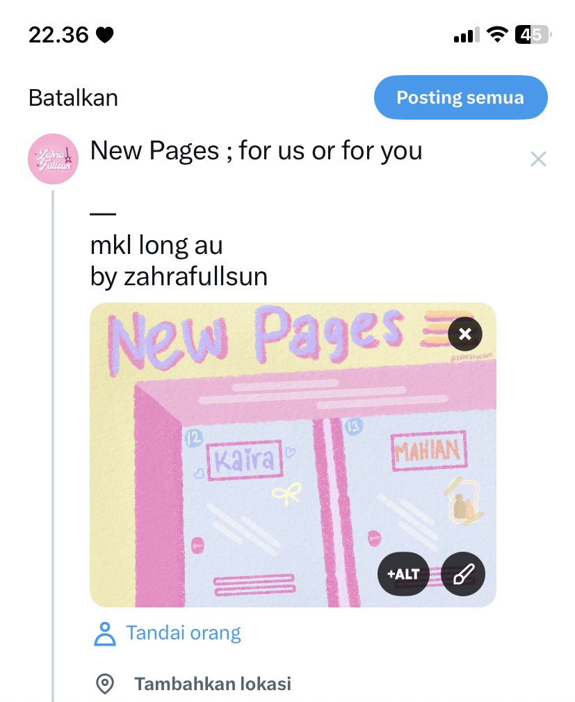 pertama kali pake cover bingung bagusan pake atau ss an chat kaya biasa aja ya covernya? butuh saran😔😔😔