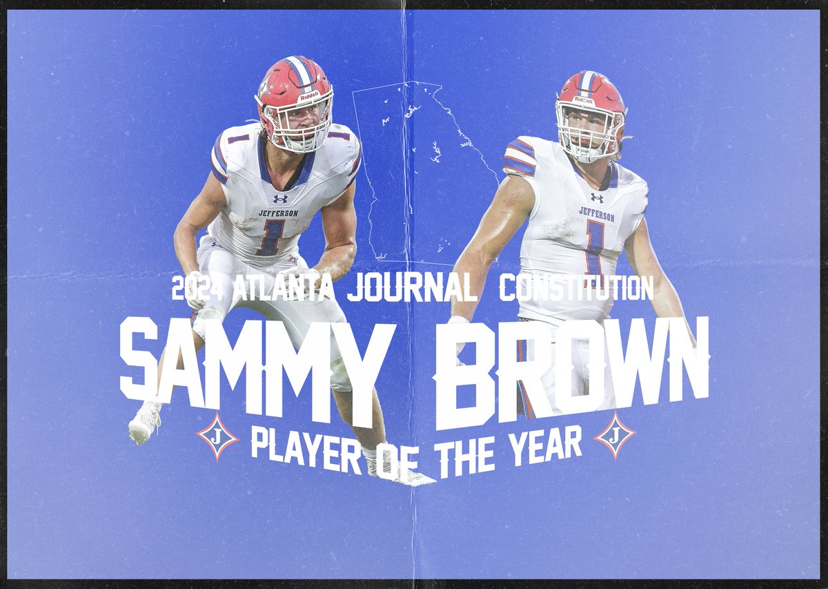 Sammy Brown is your @AJCsports High School Football Player of the Year. 

#JeffersonMade

ajc.com/sports/high-sc…