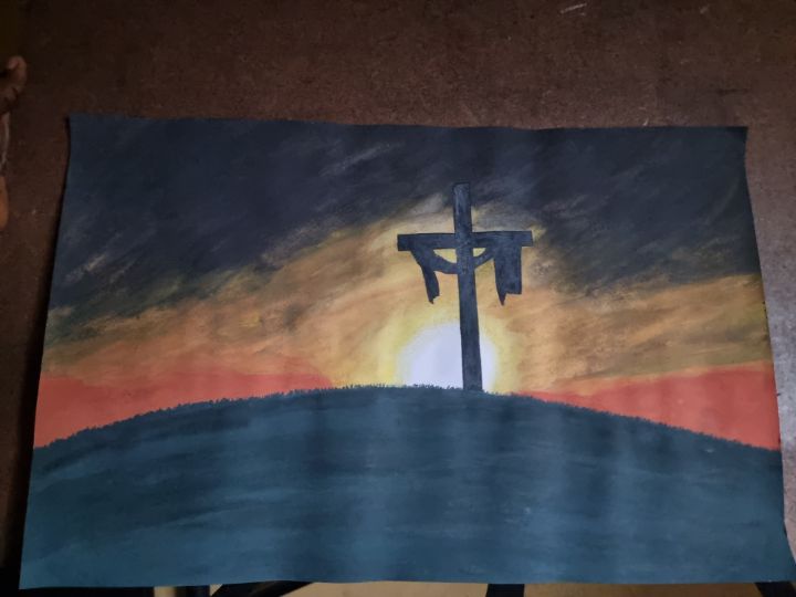 SAINT_finance's tweet photo. Art of the Day: "Calvary". Buy at: https://t.co/b0eeD4yjuI https://t.co/XnMX1KJuBz