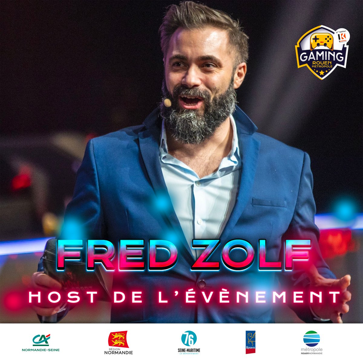 ⭐ INVITÉ SPÉCIAL⭐

<a href="/FredZolf/">Sparadrap</a> sera votre host pour la #GamingRouen2024 ! 🎙️

Préparez-vous à vivre un week-end de folie avec l'un des talents les plus emblématiques de l'animation #gaming 🔥

RDV à <a href="/LeKindarena/">Le Kindarena</a> pour ne rien louper ! 💪

+ d'informations : gameinrouen.fr