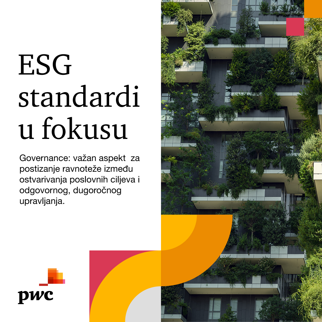 Aspekt Korporativnog Upravljanja (Governance):

Transparentnost je ključ korporativne filozofije. Sa integritetom i odgovornošću vodimo kompaniju ka održivom poslovanju. 🏛️💼 #esglideri

👉 pwc.rs/sr/esg-lideri