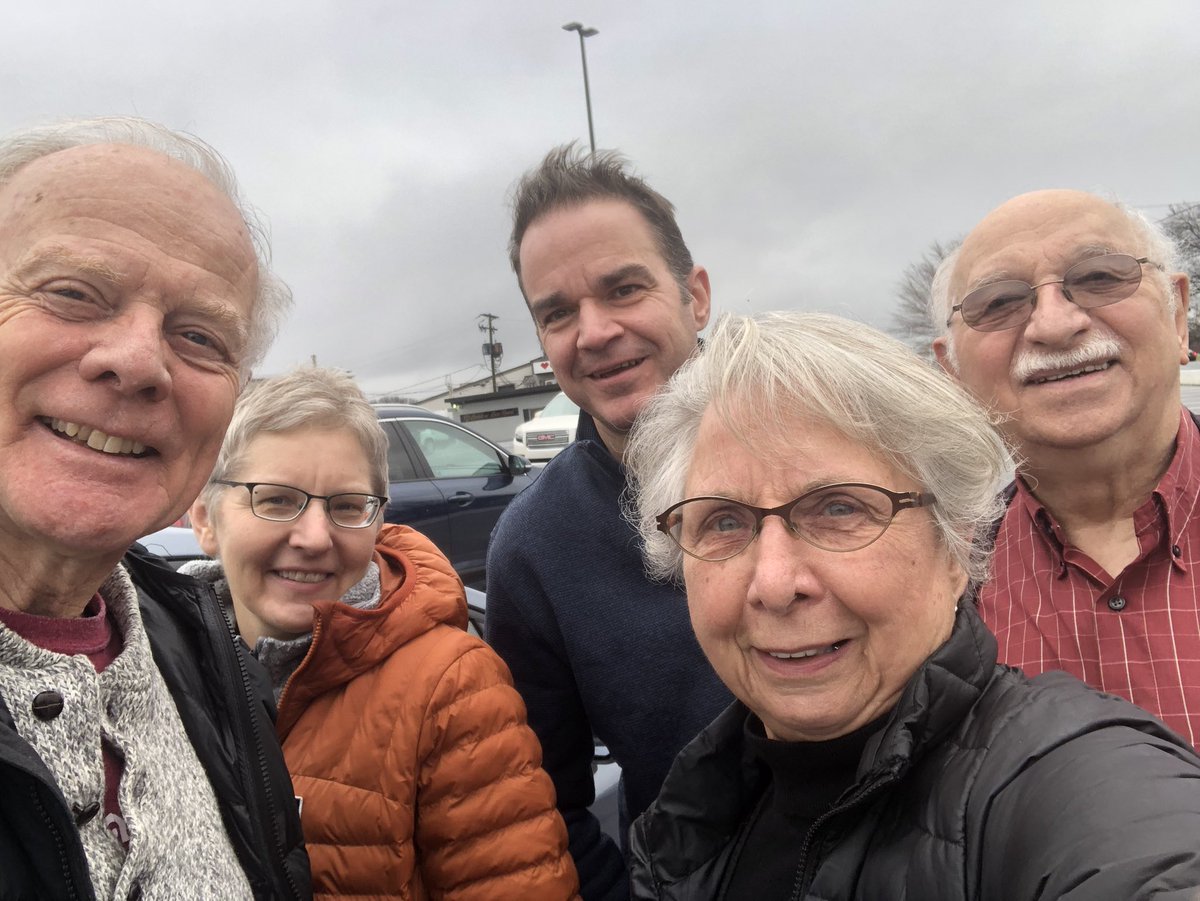 Visiting with Daniel Ness (on the right) who taught us much about the central role that Columbia, Pennsylvania played in the “Underground Railway” and about the individuals who contributed so much.