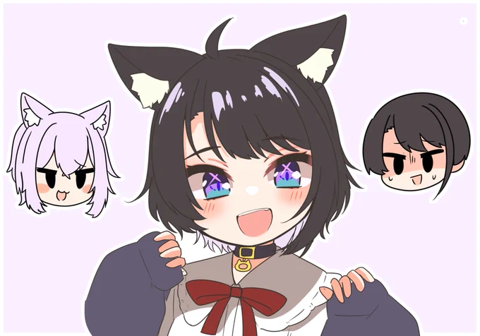 大空オバルちゃんなのか猫又おばるちゃんなのか…  #スバおかおっぱっぴー #プロテインザスバル #絵かゆ