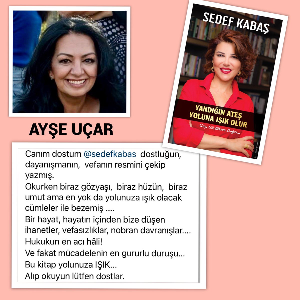 Dostların kadar zenginsin💎 
@ayseucar5 @destekyayinlari 
YANDIĞIN ATEŞ 🔥
YOLUNA IŞIK OLUR🌟
#yandığınateşyolunaışıkolur #sedefkabaşkitap #güçgüçlüktendoğar #ilhamverenler #pesetmeyenler #cumhuriyetışığı #yolumuzaışıkolanlar #güçlükadınlar #güçlükadıngüçlütürkiye