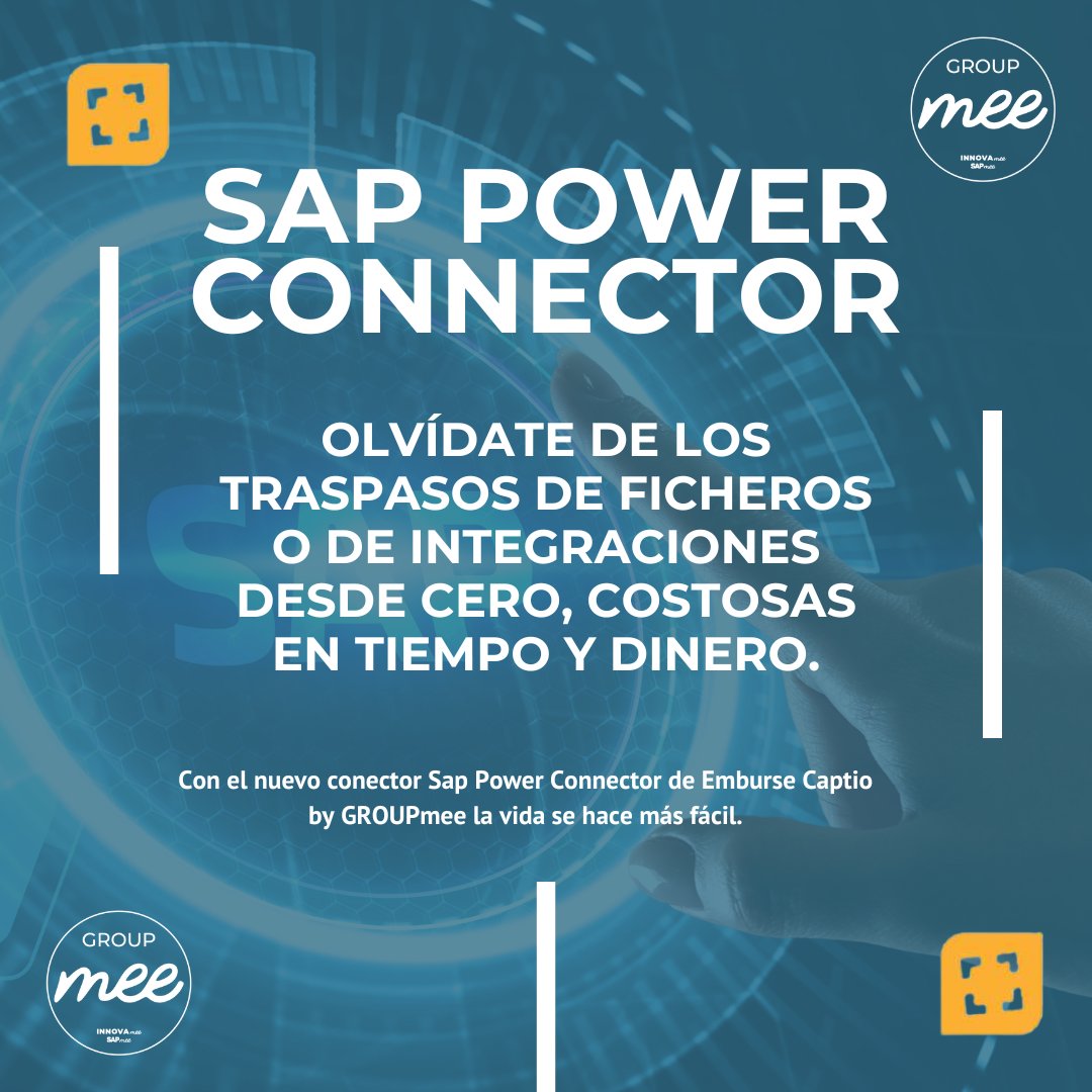 innovamee's tweet photo. 🆕 Antes de acabar el año queremos presentar la novedad que hemos incorporado a nuestros servicios: ¡el conector SAP Power Connector de Emburse @Captio_es by GROUPmee!

ℹ️ En nuestra página de LinkedIn encontrarás más información. 

#GROUPmee #INNOVAmee #Captio #EmburseCaptio https://t.co/GGJwCSUieR