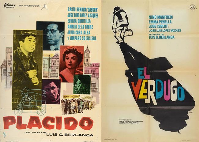 cultugrafia's tweet photo. Carteles originales de Plácido (1961) y El verdugo (1963). Consideradas como dos obras maestras del cine español, fueron los dos primeros largometrajes de la unión profesional entre el director José Luis García Berlanga y el guionista Rafael Azcona.
https://t.co/H7hJnn9vFY https://t.co/6lZV2rbjSk