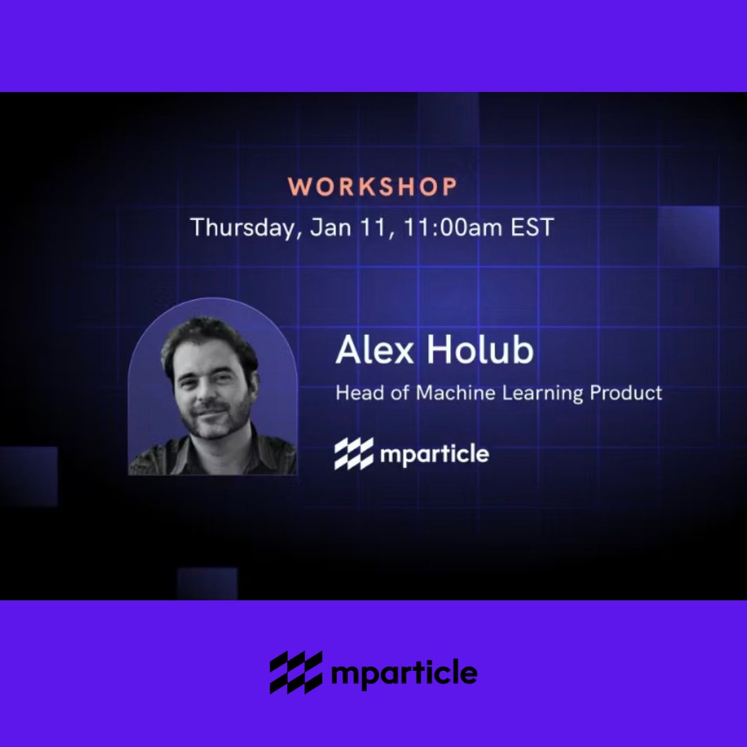 Tune into <a href="/mParticle/">mParticle by Rokt</a>'s Live Workshop on 1/11 at 11:00am EST for a webinar on how to harness the power of AI. You will learn to translate your customer data into intelligence, eliminating guesswork &amp; increasing accuracy. 

Reserve your spot: bit.ly/3t9iINr

#ai