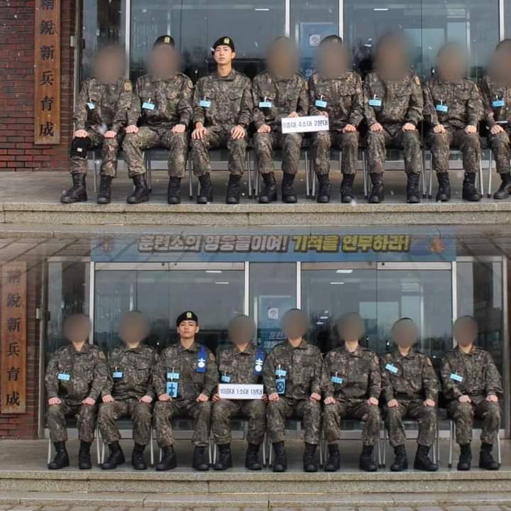 eckitas's tweet photo. 📷fotos de nuestros hermosos #KimTaehyung y #kimnamjoon en uniforme militar🪖🪖
📌DATO
La marca azul que porta #tae en su uniforme significa ser un líder de pelotón (referencia: namu. wiki/con/ 소대장)
Aplicación del Camp - Primer boceto oficial de foto💜
#ArmysForever #BtsArmys https://t.co/uLUokdJATq