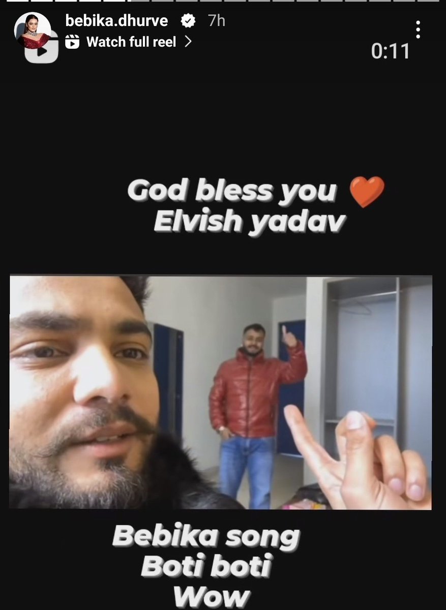 ashwinkumaram's tweet photo. WHAT " A GREAT PERSONALITY IS ELVISH Yadav is"👌,always willing to help , Promote friends .
unlike other BB CONTESTANT,who always defame others
#ElvishYadav Promoting #BotiBoti song of #BebikaDhurve ,She Thanked him& Said God bless you .
#ElvishArmy https://t.co/xURYzvJmq3