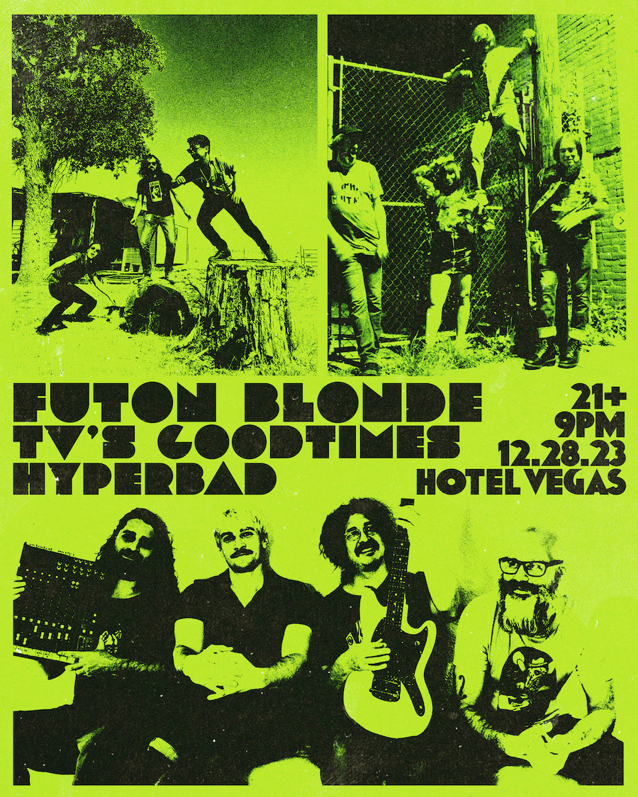 HotelVegasATX's tweet photo. โผ TONIGHT โผ
๐ VEGAS ON THE SPOT ๐
Doors 6p
7p - AL West
8p - No Desire
โฌ
10p - Hyperbad
11p - TV's Goodtimes
12a - Futon Blonde
๐ #LeftEyeCollective 8p-midโผ๏ธ
๐ง FREAK ASSEMBLY w/ DJ Hollywood Jones at 10pโผ๏ธ https://t.co/tPDD8h25l3