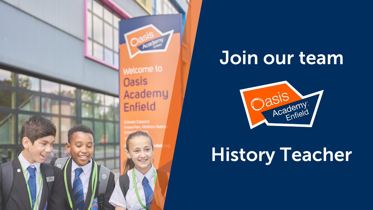 Make a difference in History education at @OasisEnfield. Whether you're a seasoned teacher or newly qualified, join our supportive team. Apply to inspire here - oclcareers.org/job/history-te… 🍎 #Enfield #LondonJobs #EdJobs