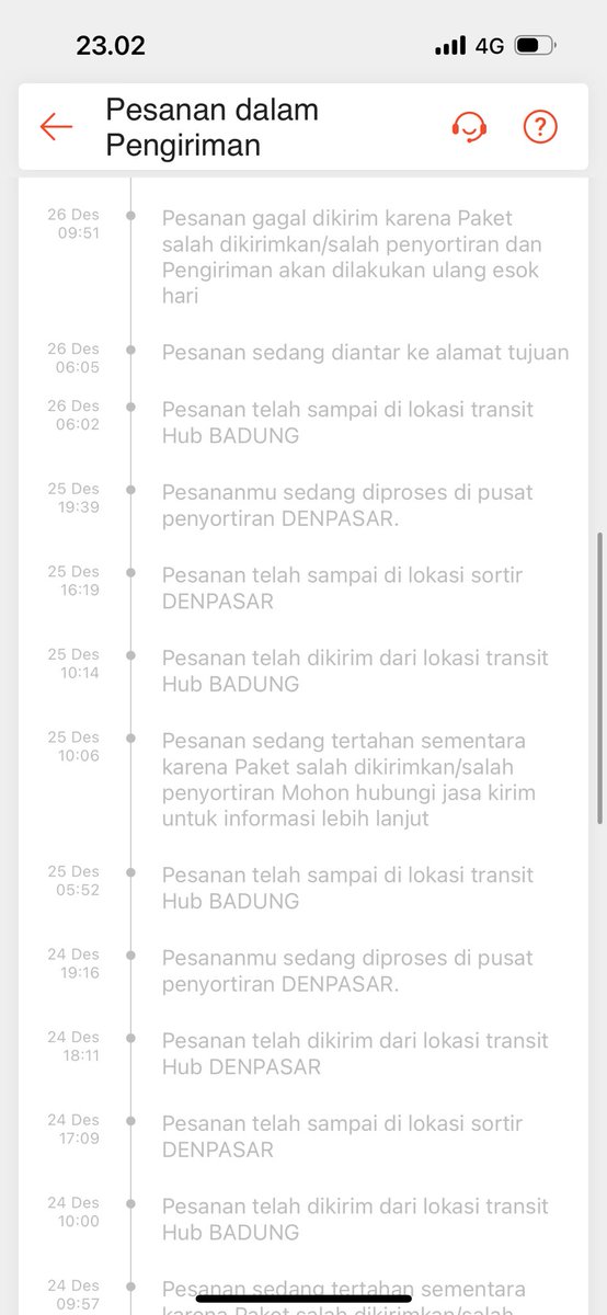 ds_Liao's tweet photo. Paket saya lg d bawa jalan2 sama @jntexpressid dr denpasar badung denpasar gk stop3 dr tgl 22 des. Kasian bosen paket saya ngeliatin bule d bali. @bkpm tlg d review ks org cungkuo izin jnt nya @BPKN_RI @ShopeeID https://t.co/hCpzCHPols