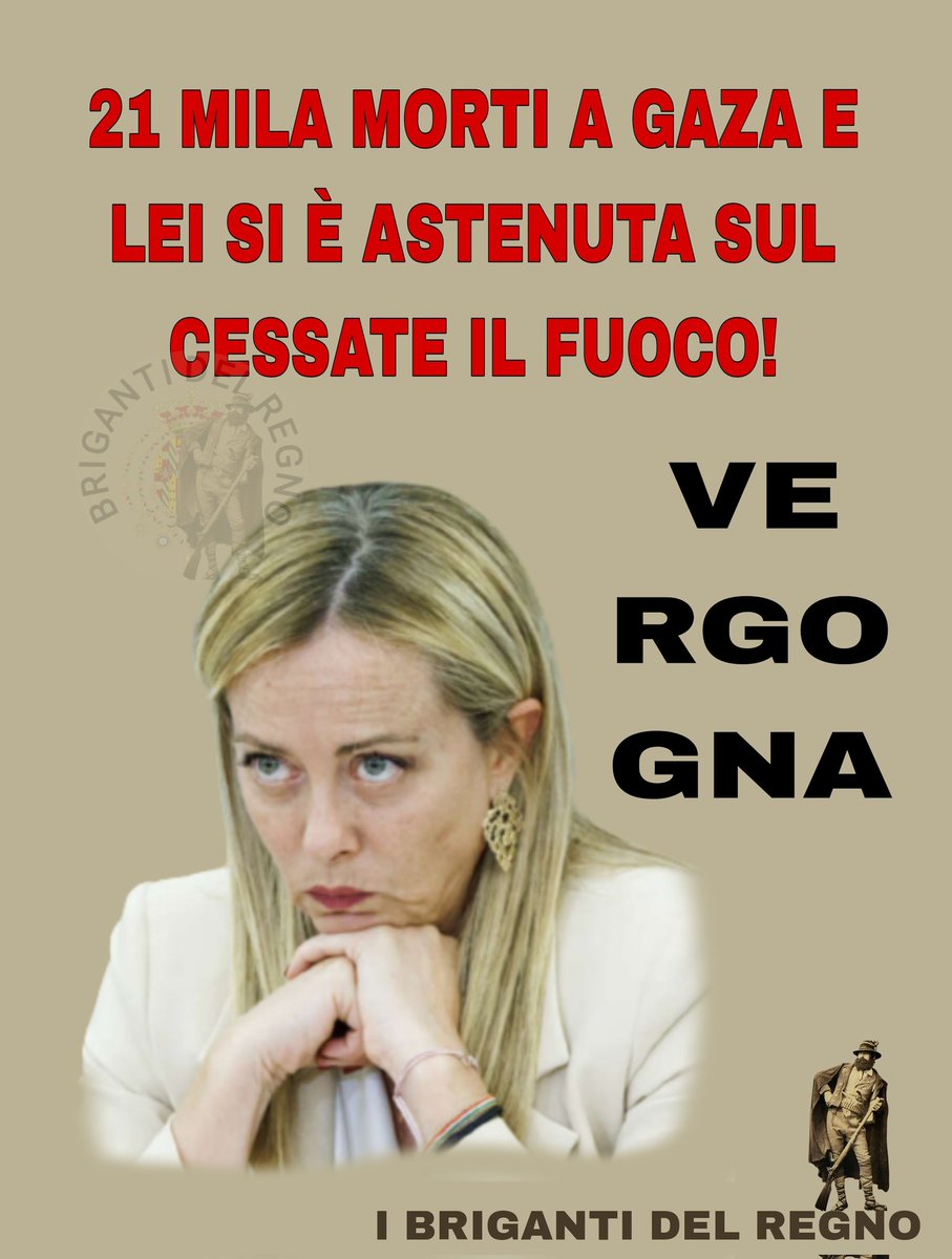 Noi_briganti's tweet photo. OLTRE 10MILA BAMBINI AMMAZZATI DAL PORCO NETANYAHU E GIORGIA "LA MAMMA CRISTIANA"  È STATA E STA ZITTA SU QUESTO MASSACRO!
TUTTO IL NOSTRO DISPREZZO! https://t.co/16prc7ANFD