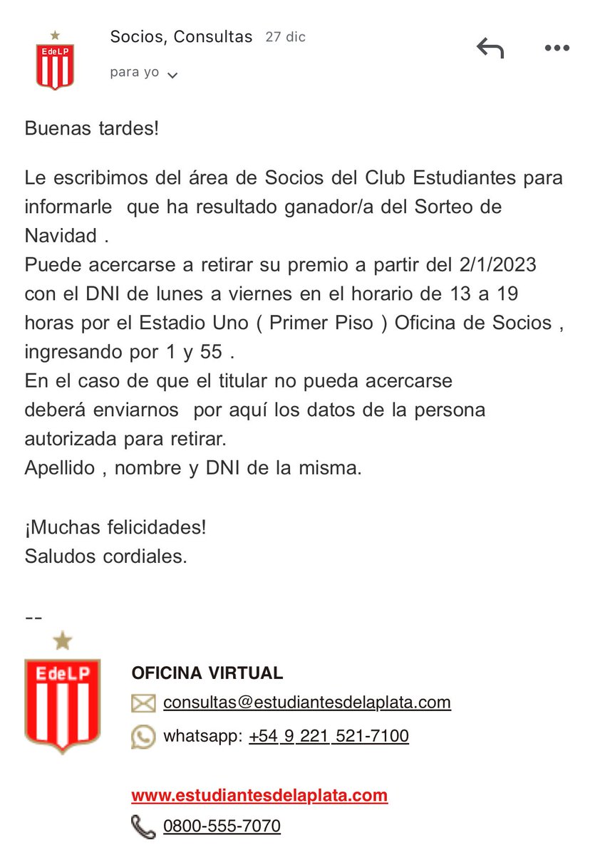Holissssss. Ansiando ese 2/1/24. #EDLP