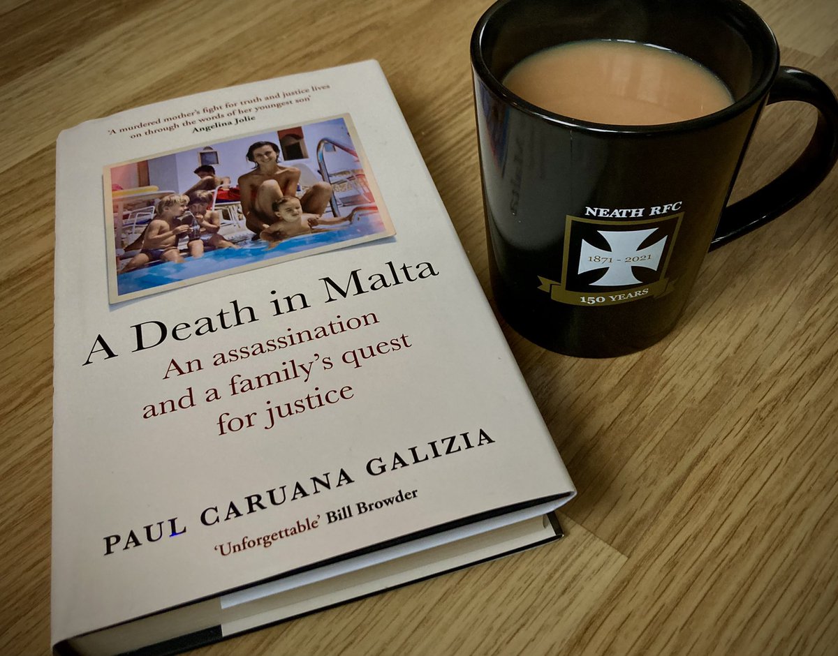 Picked up #ADeathInMalta on Boxing Day and couldn’t put it down. @pcaruanagalizia writes with such beauty, clarity, and honesty about his mam Daphne Caruana Galizia, the journalist who was murdered for exposing corruption in her homeland. A brilliant book and a fitting tribute.
