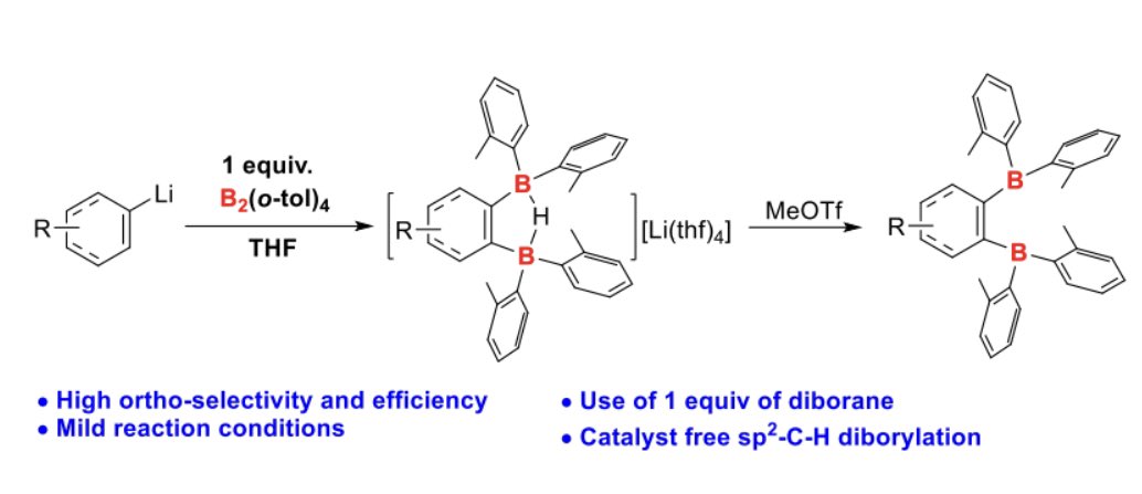Our diborylation paper of aryllithium was accepted by ACIE😃