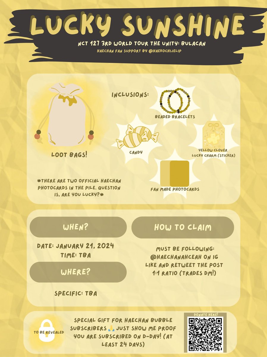 NCT 127 'THE UNITY' IN BULACAN 🌐

Haechan 🌻 Fan Support by @haekochijeli

 𝓐𝓻𝓮 𝔂𝓸𝓾  𝓯𝓮𝓮𝓵𝓲𝓷𝓰 𝓵𝓾𝓬𝓴𝔂?
🌻 rt + like this tweet
👾 follow for updates
🫂 show proof on d-day!
 Most Prio 🌻

donations ⬇
🔗 form: tinyurl.com/fullsunluck

#NEOCITY_THE_UNITY_in_BULACAN