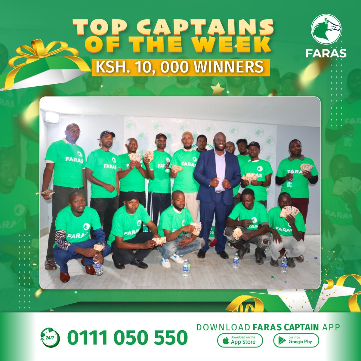 𝐁𝐨𝐨𝐬𝐭 Y𝐨𝐮𝐫 𝐄𝐚𝐫𝐧!
 
Join the league of elite Captains and experience the ride of success with exclusive Faras Weekly rewards.

Join us in applauding the champions of the road.

Download Faras App faras.link/FarasCaptains. 

#FarasRewards #DrivingExcellence'