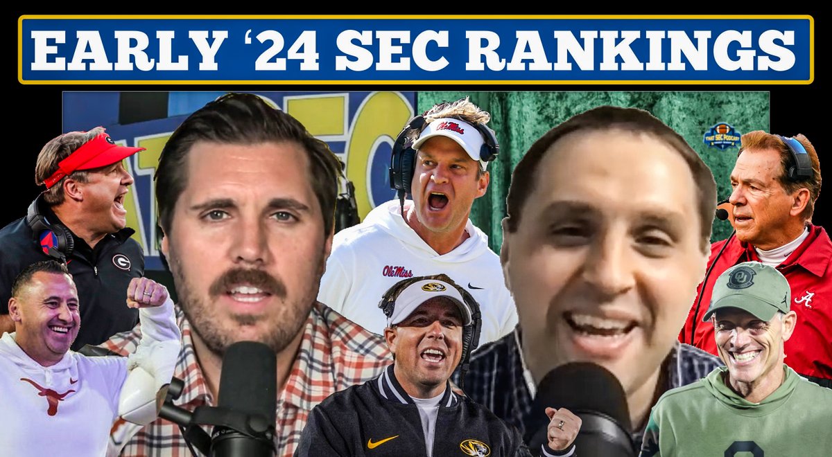 New show featuring @AthlonSteven! 🏈Early 2024 Preseason Rankings 🏈SEC Bowl Previews 🏈Transfer Portal Updates 🏈Ole Miss & Mizzou loading up for Playoff runs? 🏈Nico era begins Apple⤵️ podcasts.apple.com/us/podcast/tha… Spotify⤵️ open.spotify.com/show/1KP7irKVr… YouTube⤵️ youtu.be/bXSSIUkxgqk