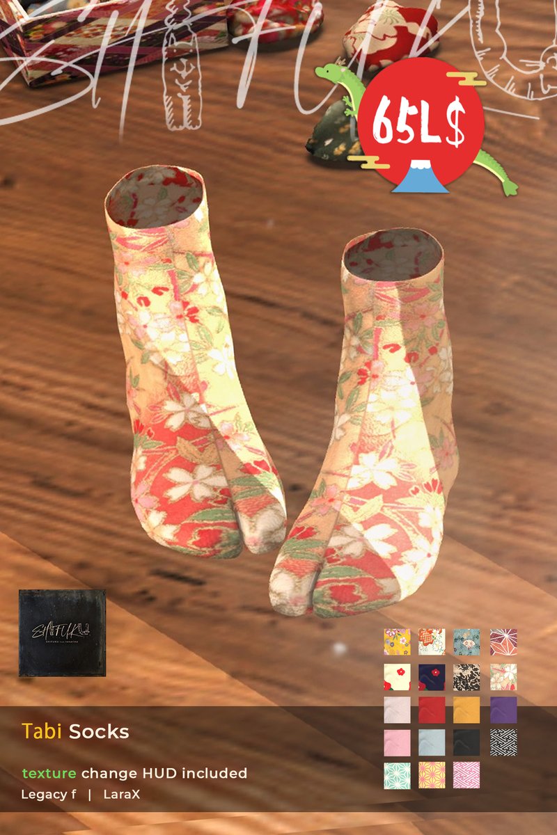 akimotonon's tweet image. SHIFUKUです！大変お待たせしました。japonica / Okinawa で販売中の着物にLaraX、Jakeをそれぞれ追加しました。すでにお買い上げいただいた皆様には送付させていただきましたのでご確認をお願いいたします！
あとOkinawaブースにレディス足袋を追加してます。65Lで19色くらいカラチェンできますのでぜ