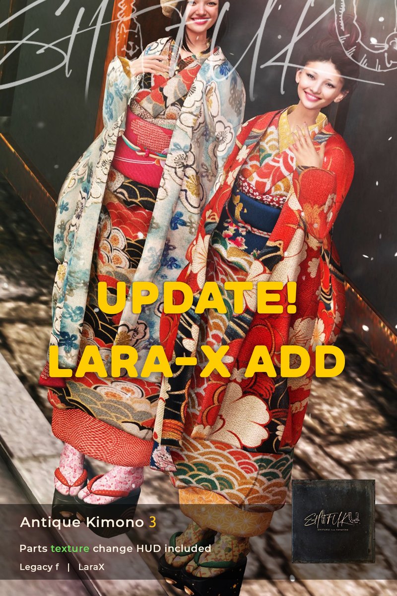 akimotonon's tweet image. SHIFUKUです！大変お待たせしました。japonica / Okinawa で販売中の着物にLaraX、Jakeをそれぞれ追加しました。すでにお買い上げいただいた皆様には送付させていただきましたのでご確認をお願いいたします！
あとOkinawaブースにレディス足袋を追加してます。65Lで19色くらいカラチェンできますのでぜ