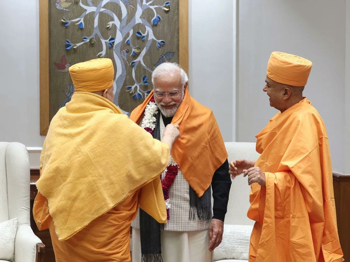 Sajwani's tweet photo. Just in : New Delhi - India Prime Minister Shri Narendra Modi (@narendramodi) accepted the invitation to inaugurate the BAPS Hindu Mandir, Abu Dhabi on the 14th of February, 2024. — @AbuDhabiMandir https://t.co/ljHE6iiEnx
