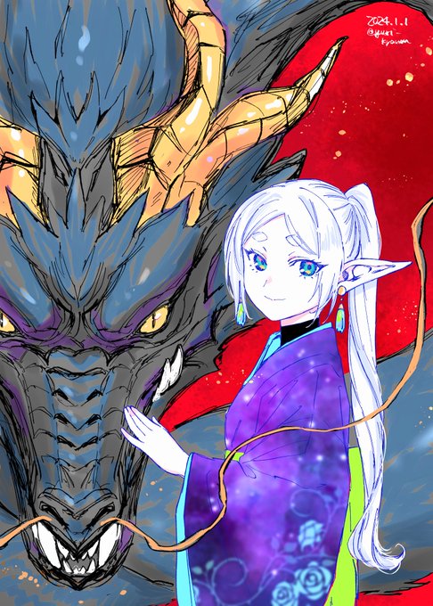 「blue eyes dragon」 illustration images(Latest)｜5pages