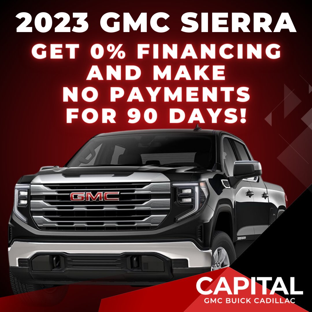 Imagine hitting the open road in your brand-new Sierra. With 0% financing and no payments for 90 days, that dream is within reach! The Sierra isn't just a vehicle; it's a partner in your journey. Don't just take our word for it—come see for yourself. 1l.ink/VR8663H