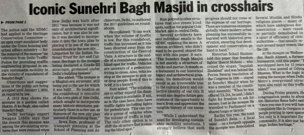 advsanjoy's tweet photo. Hazrat Mohani who coined “Inquilab Zindabad” &amp; was behind the Purna Swaraj slogan of Congress in 1930 as a member of the Constituent Assembly stayed at the historic Sunheri Masjid which Govt now wants removed!  He refused TA-DA saying “I didnt fight for freedom to ask for money” https://t.co/IQWqsIC7O2